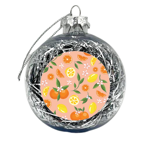 Orange & Lemon Twist - xmas bauble by Niamh McKeown