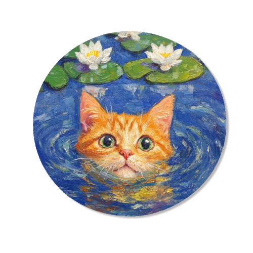 Orange Water Lilly - Magnet by DejaReve