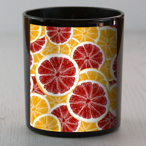 Oranges and Blood Oranges Vintage Red Orange Citrus - scented candle by Art Heart Home and Fashion