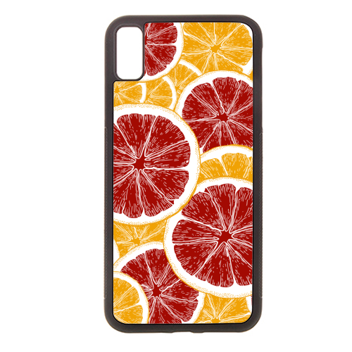 Oranges and Blood Oranges Vintage Red Orange Citrus - stylish phone case by Art Heart Home and Fashion