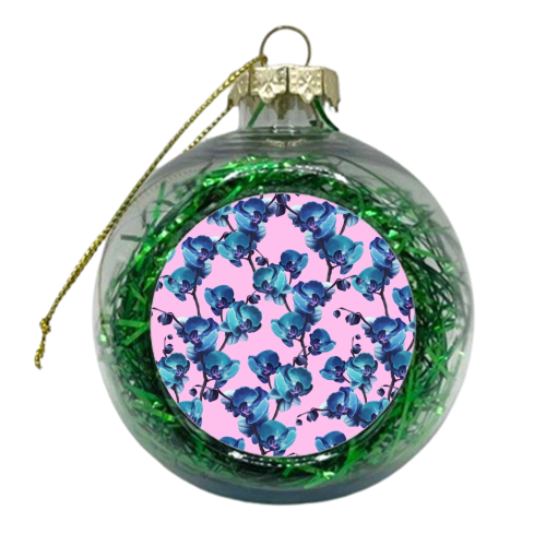 Orchid - xmas bauble by Katie Punton