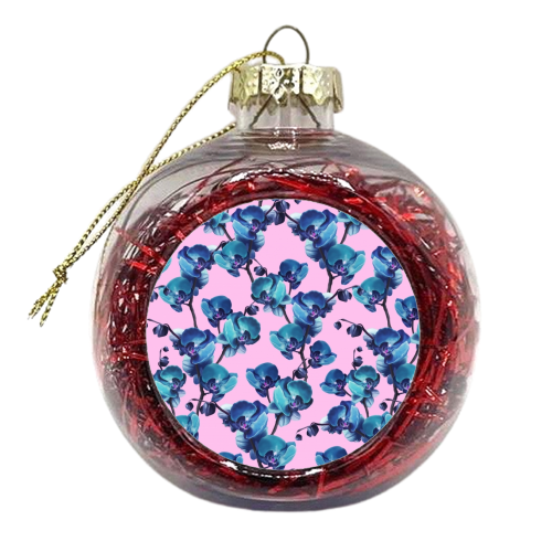 Orchid - xmas bauble by Katie Punton