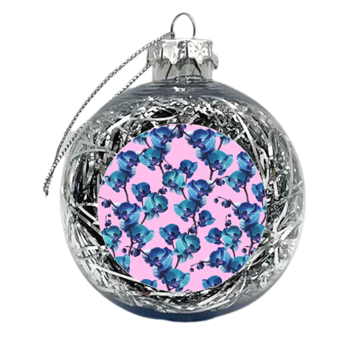 Orchid - xmas bauble by Katie Punton