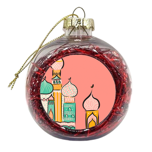 Original Mosque Print - xmas bauble by Lisa Wardle