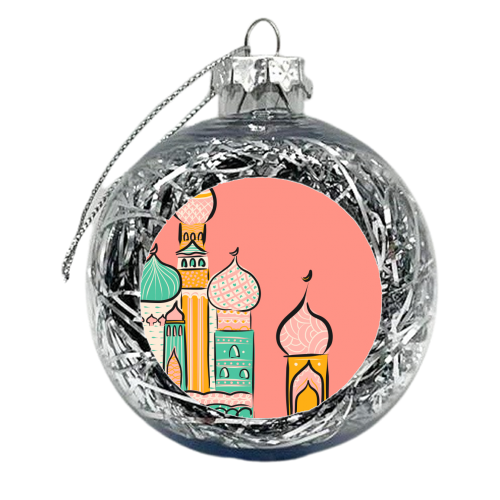 Original Mosque Print - xmas bauble by Lisa Wardle