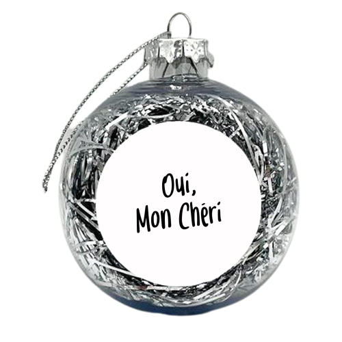 Oui, mon chéri - xmas bauble by The Girl Next Draw