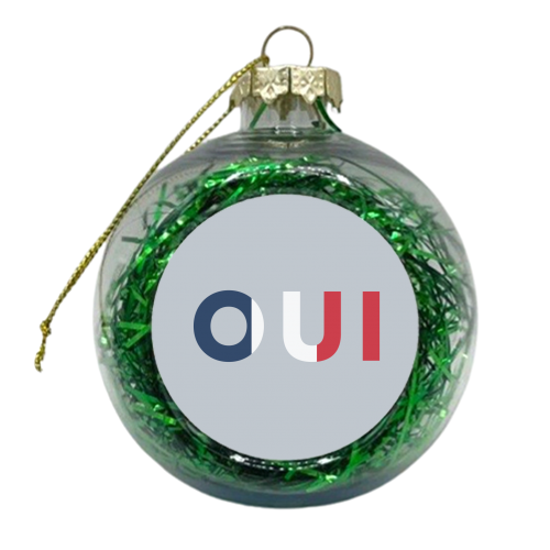 Oui - xmas bauble by The 13 Prints