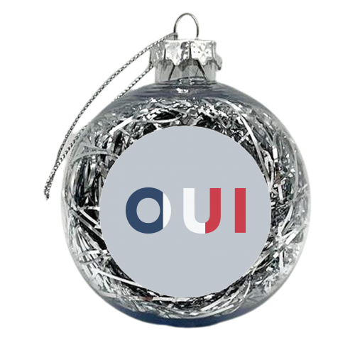 Oui - xmas bauble by The 13 Prints
