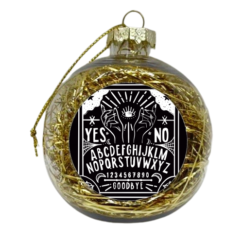 Ouija Boards - xmas bauble by Alice Palazon