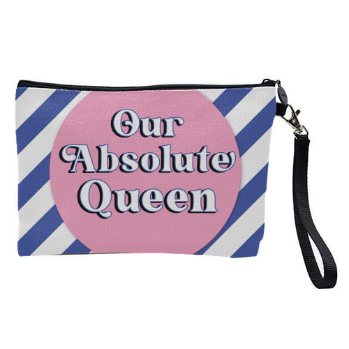 Our Absolute Queen - pretty makeup bag by Mad Philomena