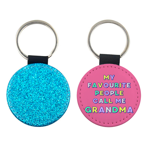 Our Beloved Grandma - My Favourite People Call Me Grandma - keyring by Nida Designs