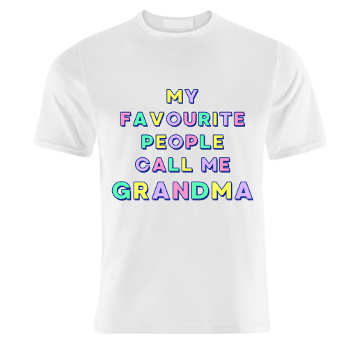 Our Beloved Grandma - My Favourite People Call Me Grandma - unique t shirt by Nida Designs