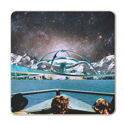 Out Of Here - personalised beer coaster by taudalpoi