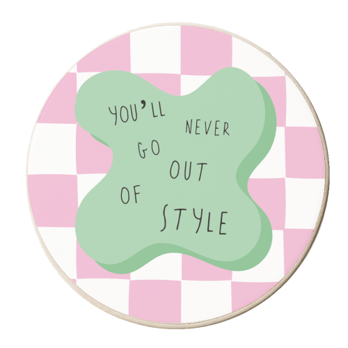 Out Of Style - Swiftie Colour Pop - personalised beer coaster by Laura Lonsdale