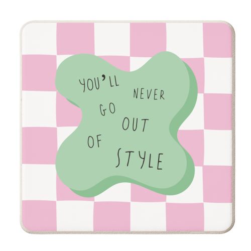 Out Of Style - Swiftie Colour Pop - personalised beer coaster by Laura Lonsdale