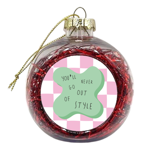 Out Of Style - Swiftie Colour Pop - xmas bauble by Laura Lonsdale