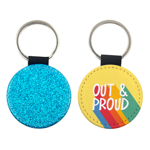 Out & Proud - keyring by Bev O'Connor