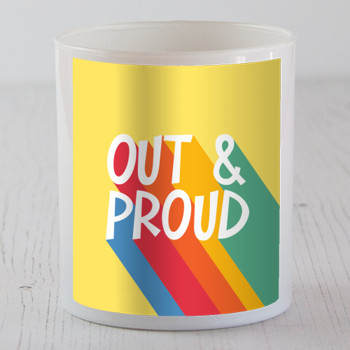 Out & Proud - scented candle by Bev O'Connor