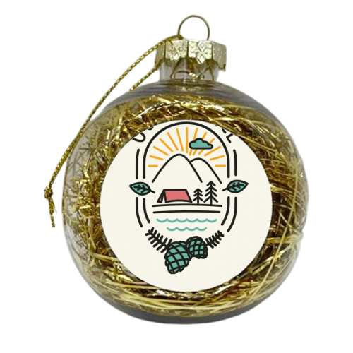 Outer Space - xmas bauble by jack faulkner