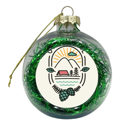 Outer Space - xmas bauble by jack faulkner