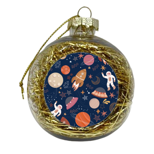 Outer space - xmas bauble by Mandy Kippax