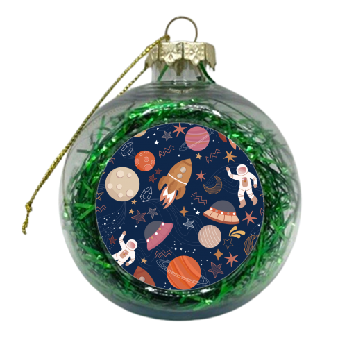Outer space - xmas bauble by Mandy Kippax