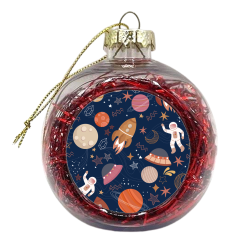 Outer space - xmas bauble by Mandy Kippax