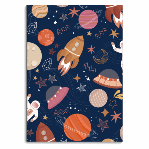 Outer space - personalised A4, A5, A6 notebook by Mandy Kippax