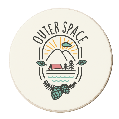Outer Space - personalised beer coaster by jack faulkner