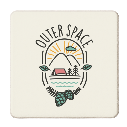 Outer Space - personalised beer coaster by jack faulkner