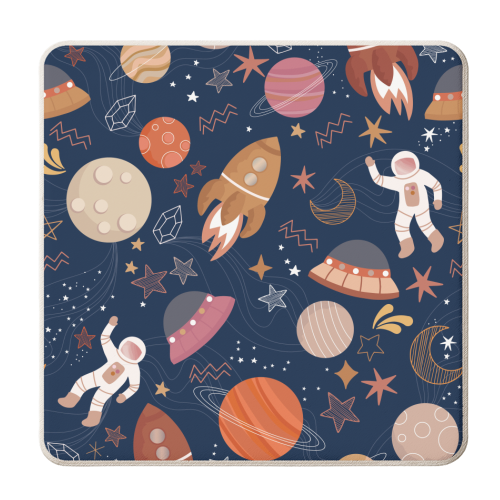 Outer space - personalised beer coaster by Mandy Kippax