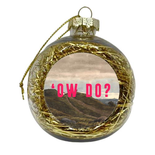 'Ow Do? - xmas bauble by The 13 Prints
