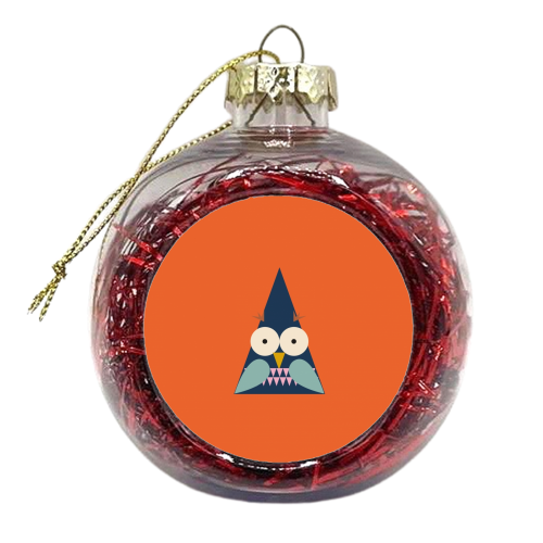 Owl - xmas bauble by Maria Cox