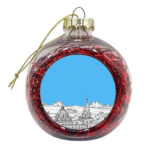 Oxford Rooftops - xmas bauble by Adam Regester