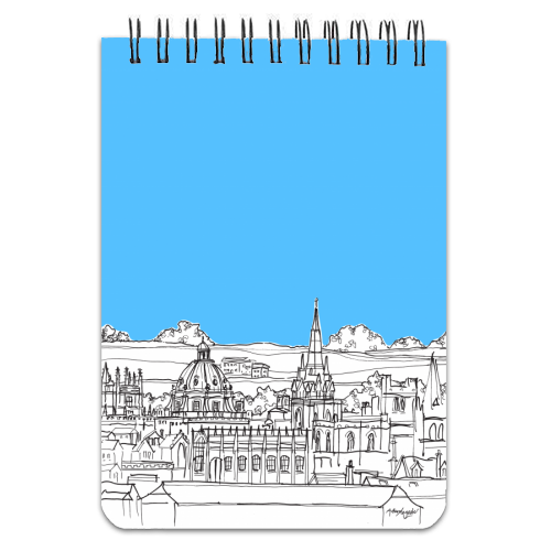 Oxford Rooftops - personalised A4, A5, A6 notebook by Adam Regester