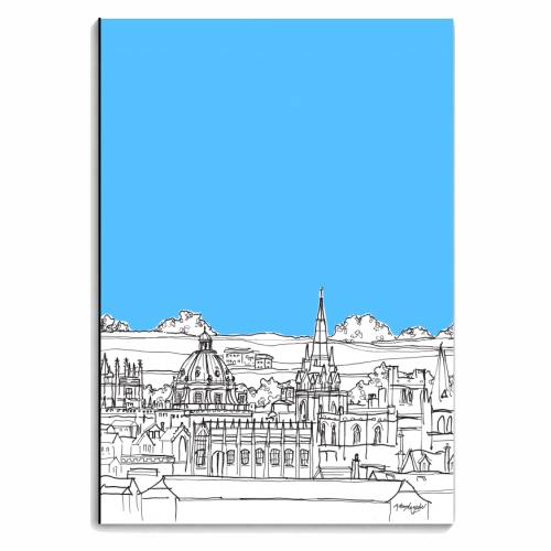 Oxford Rooftops - personalised A4, A5, A6 notebook by Adam Regester