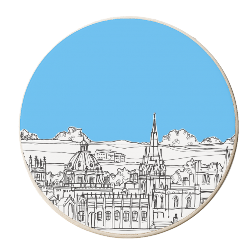 Oxford Rooftops - personalised beer coaster by Adam Regester
