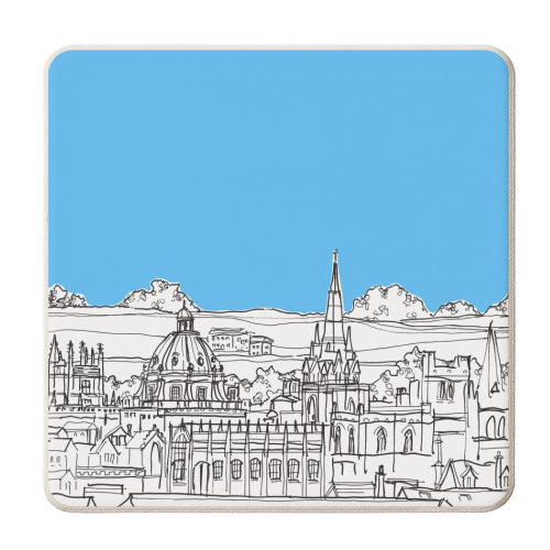 Oxford Rooftops - personalised beer coaster by Adam Regester
