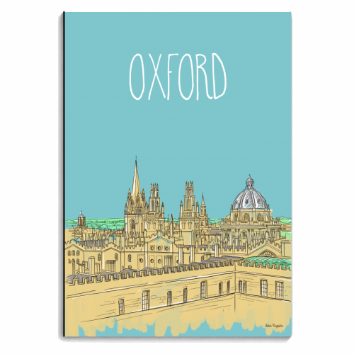 Oxford Skyline (eggshell blue) - personalised A4, A5, A6 notebook by Adam Regester