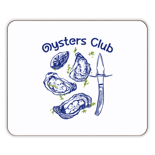 Oysters Club Doodle - designer placemat by EZbie