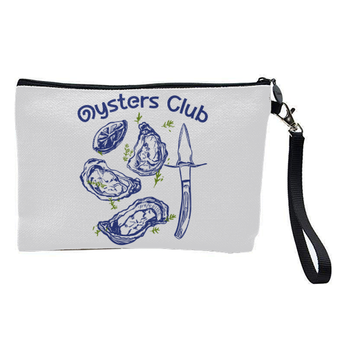Oysters Club Doodle - pretty makeup bag by EZbie