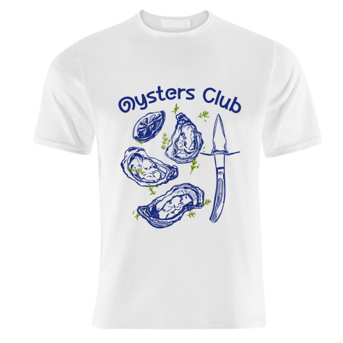 Oysters Club Doodle - unique t shirt by EZbie