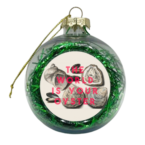 Oysters - xmas bauble by The 13 Prints
