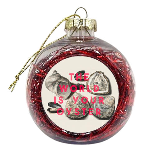 Oysters - xmas bauble by The 13 Prints