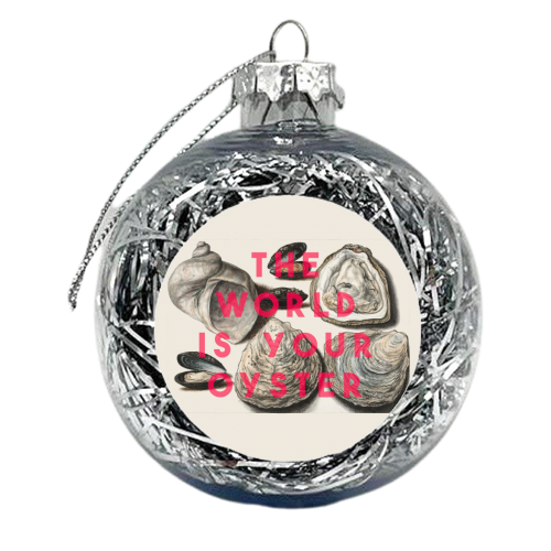 Oysters - xmas bauble by The 13 Prints