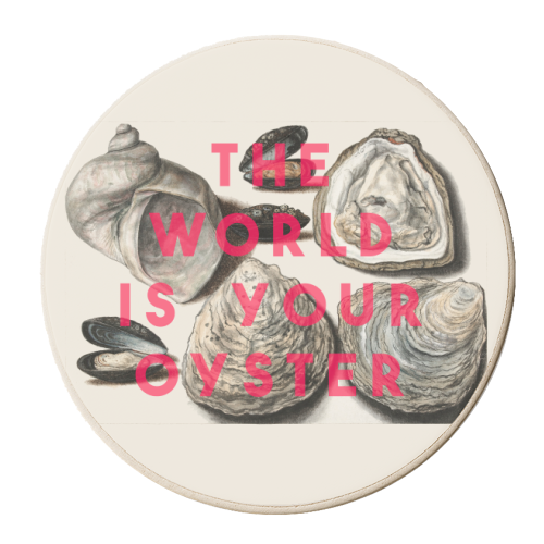 Oysters - personalised beer coaster by The 13 Prints