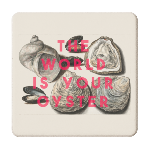 Oysters - personalised beer coaster by The 13 Prints