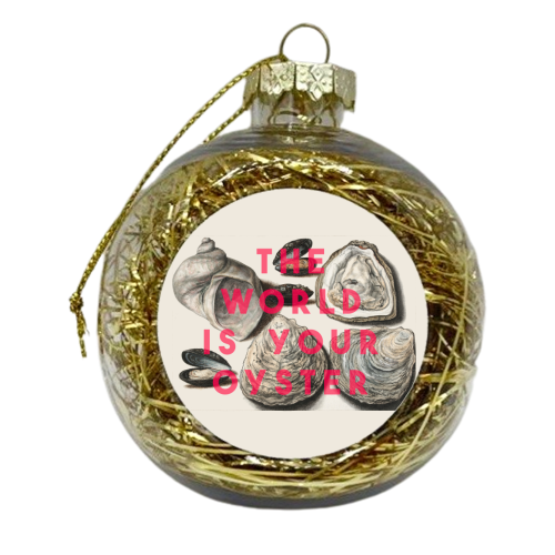 Oysters - xmas bauble by The 13 Prints