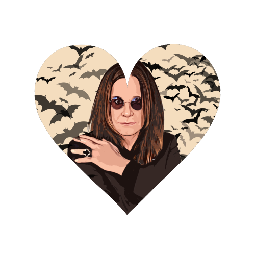 Ozzy & Bats - Magnet by DOLLY WOLFE