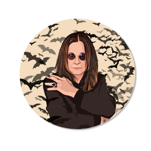 Ozzy & Bats - Magnet by DOLLY WOLFE